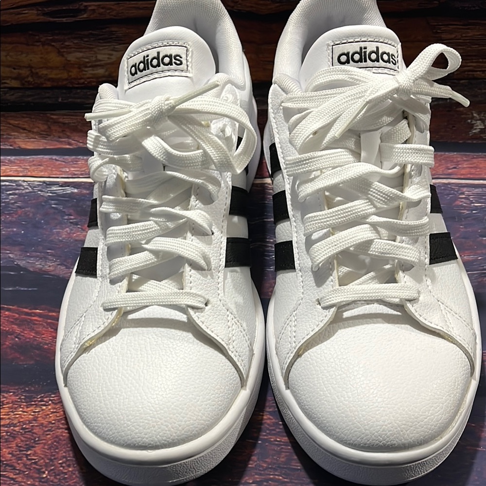 Adidas White and Black Sneakers